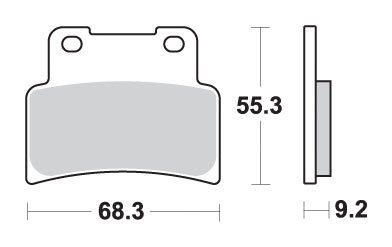 YZF R 125 (2014 - 2022) brakepads sintered front | SBS