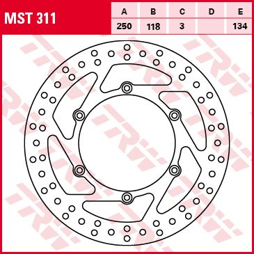 YZ 250 F (2001 - 2015) fixed round brake rotor | TRW