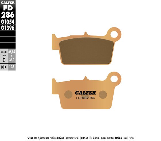 YZ 250 F (2003 - 2018) street sinter brake pad | GALFER