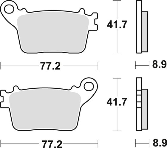 YZF R1M (2015 - 2022) sintered metal brake pads | TRW