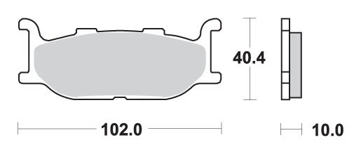 XV 1100 VIRAGO (1994 - 1998) brakepads ceramic | SBS