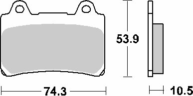 XVZ 1300/13 D VENTURE ROYALE (1986 - 1995) brakepads ceramic | SBS