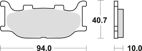 XV 250 VIRAGO (1989 - 2007) allround organic standard brake pad | TRW