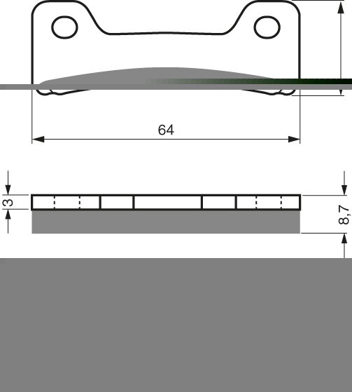 XJ 700 (1985 - 1990) goldfren brake pads 015 ceramic carbon ad | Goldfren