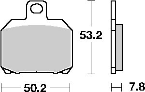 VP 125 X CITY (2008 - 2013) brakepads ceramic | SBS