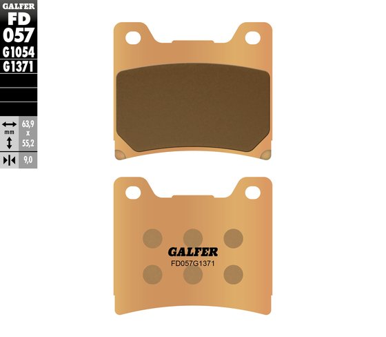 XVZ 1300/13 D VENTURE ROYALE (1990 - 1993) street sinter brake pad | GALFER