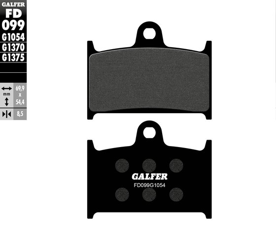 TZR 125 (1987 - 1999) semi-metal brake pad | GALFER