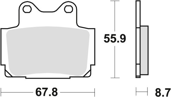 XJ 600 N (1994 - 2003) allround organic standard brake pad | TRW