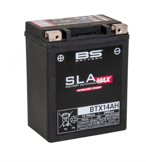 YFM 350 GRIZZLY (2007 - 2016) btx14ah sla battery | BS BATTERY