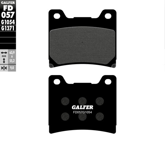 FZR 600 (1989 - 1995) semi-metal brake pad | GALFER