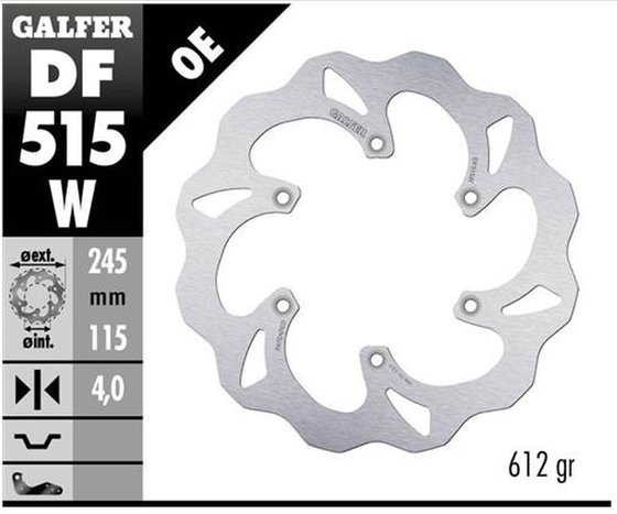 YZ 125 (2006 - 2022) fixed wave brake rotor | GALFER