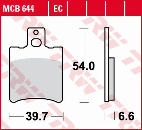 BW'S 100 (1999 - 2000) allround organic standard brake pad | TRW