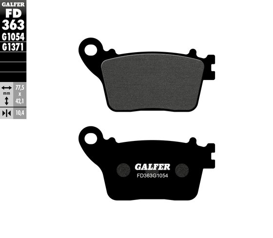 YZF R6 (2017 - 2020) semi-metal brake pad | GALFER