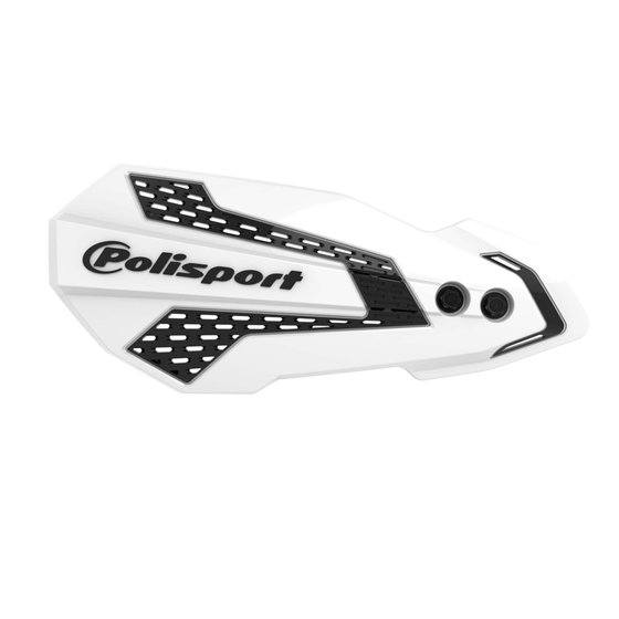 WR 125 R (2009 - 2016) mx flow handguards in white/black | POLISPORT