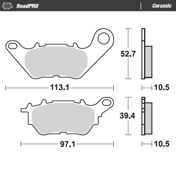 MT 03 (2016 - 2022) ceramic brake pad | MOTO-MASTER