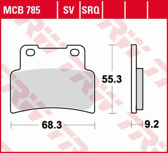 YZF R 125 (2014 - 2022) sintered metal brake pads | TRW