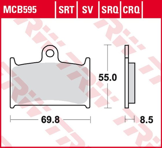 FZR 750 (1989 - 1992) trq brake pad sintered race | TRW