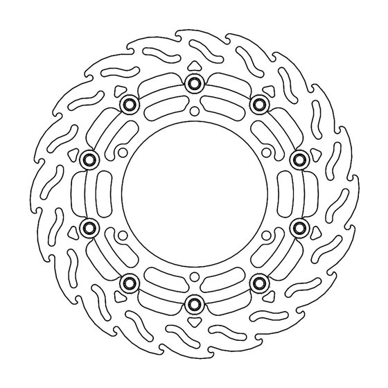 XJR 1300 (1999 - 2016) flame floating brake rotor | MOTO-MASTER