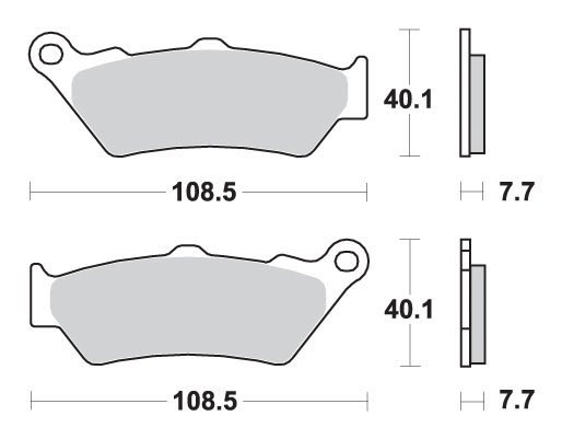 DT 125 X (2005 - 2008) brakepads sintered rear | SBS