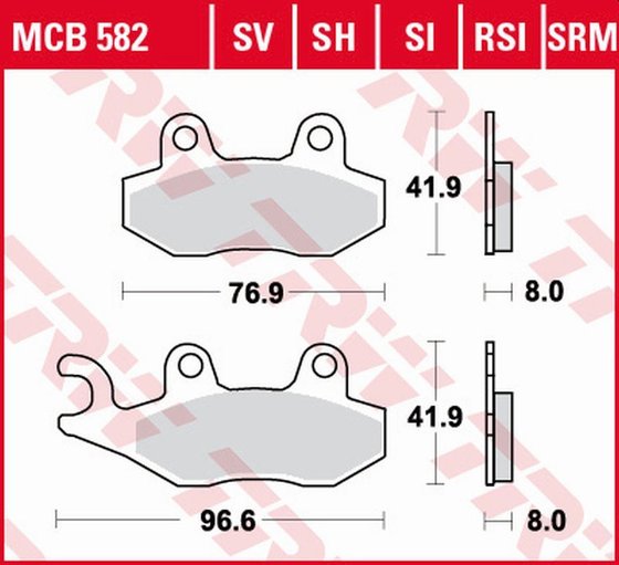 XTZ 750 SUPER TENERE (1990 - 1997) sintered metal brake pad | TRW