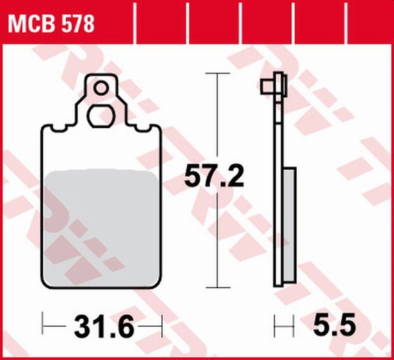 DT 50 (1981 - 2001) allround organic standard brake pad | TRW