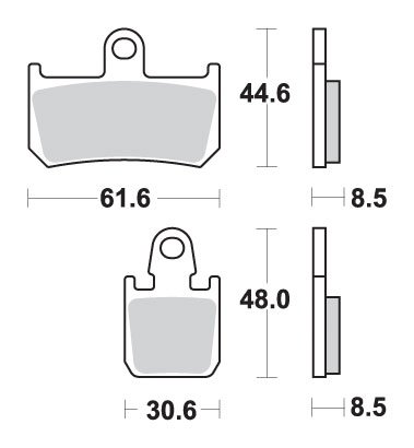 YZF R1 (2007 - 2014) brake pads | SBS