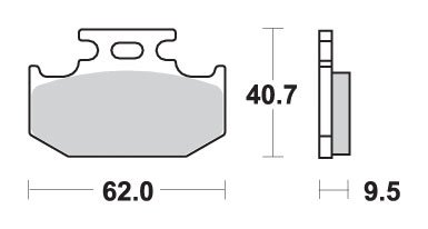 YZ 250 (1991 - 1997) brakepads sintered offroad | SBS