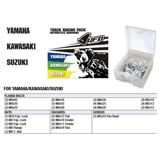 YZ 450 FX (2016 - 2020) ufo hardware track racing pack yam, kaw, suz | UFO