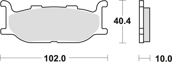 XVS 650 DRAG STAR CLASSIC (1998 - 2011) sintered metal brake pad | TRW