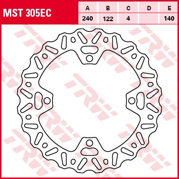 WR 250 F (2017 - 2018) fixed wave brake rotor | TRW