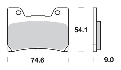 FZR 1000 (1990 - 1991) brakepads sintered | SBS