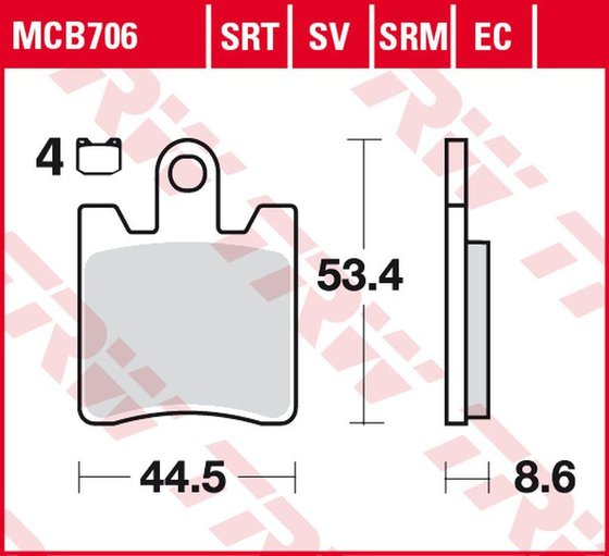 FJR 1300 (2020 - 2021) sintered metal brake pad | TRW