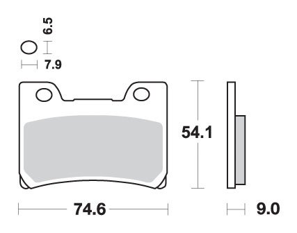 FZR 600 (1992 - 1995) front brake pads | SBS