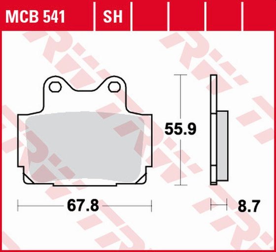 XJ 600 N (1994 - 2003) sintered metal brake pads | TRW