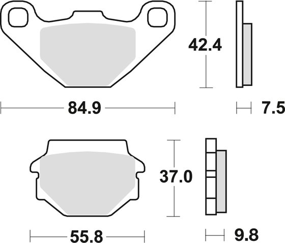 YFM 90 RAPTOR (2010 - 2019) sintered metal brake pad | TRW