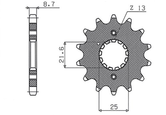 FZS 600 FAZER (1998 - 2003) 15 tooth front sprocket | SUNSTAR SPROCKETS