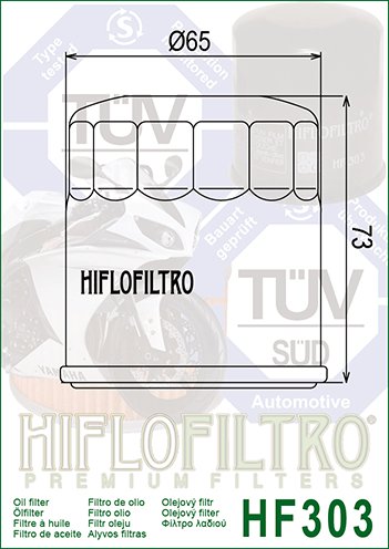 FZR 1000 (1991 - 1994) "hiflo" alyvos filtras hf303c chromuotas | Hiflofiltro