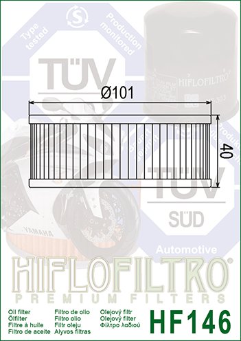 V MAX 1200 (1985 - 1995) "hiflo" alyvos filtras hf146 | Hiflofiltro