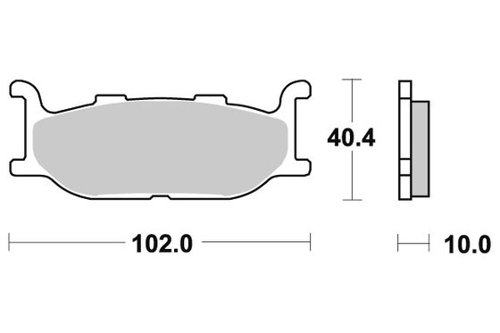 XJ 900 S DIVERSION (1994 - 2003) sukepintos stabdžių trinkelės | SBS