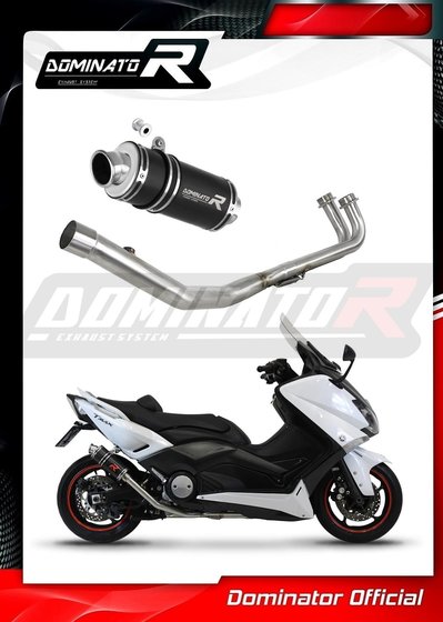 XP 500/530/560 T-MAX (2012 - 2016) full exhaust system silencer gp1 black | Dominator