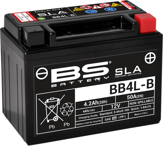 YE 80 ZEST (1994 - 1997) bb4l-b sla akumuliatorius | BS BATTERY