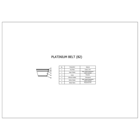 EW 50 SLIDER (2000 - 2002) platininis transmisijos diržas | ATHENA