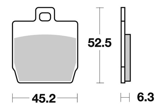 EW 50 SLIDER (2000 - 2005) stabdžių kaladėlės keraminės (731hf) | SBS