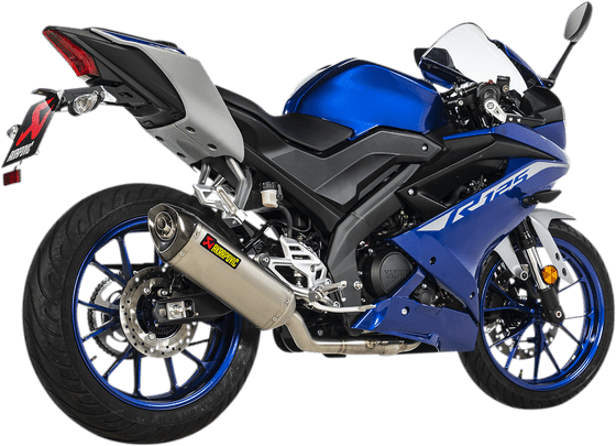 YZF R 125 (2021 - 2022) lenktynių linijos ištisinė sistema | AKRAPOVIC