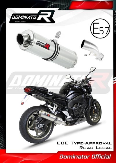 FZ1 S FAZER (2006 - 2015) homologated exhaust silencer round | Dominator