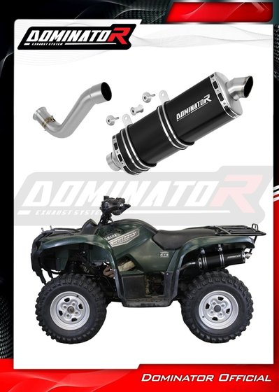 YFM 700 GRIZZLY (2007 - 2015) exhaust silencer muffler p7 black + db killer | Dominator