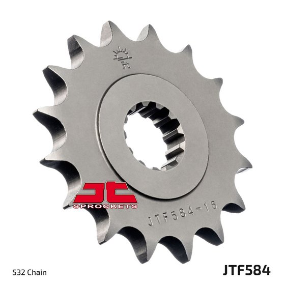 YZF R6 (1999 - 2010) priekinė žvaigždutė 16 dantukų žingsnis 532 jtf58416 | JT Sprockets