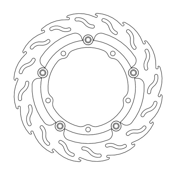 YP 125 R X MAX (2006 - 2022) moto-master flame brakeedisc priekinis dešinysis diskas yamaha: tmax / majesty 400 / x-max 125 &amp; | MOTO-MASTER