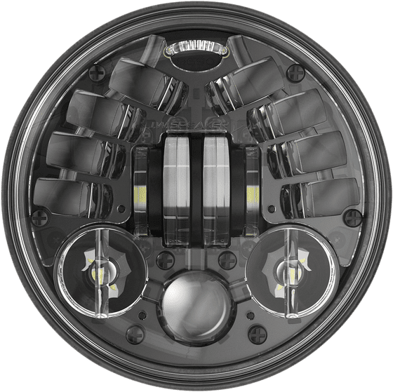 XVS 1300 STRYKER (2011 - 2017) adaptyviniai priekiniai žibintai - juodi, 5,75" | J.W. SPEAKER