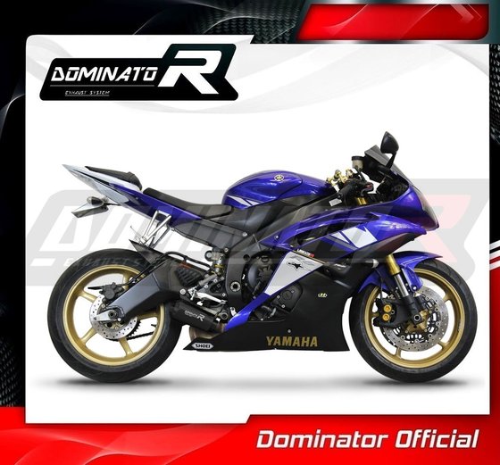 YZF R6 (2006 - 2016) exhaust silencer muffler gps black | Dominator